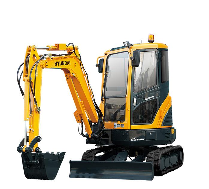 hyundai compact excavator undercarriage